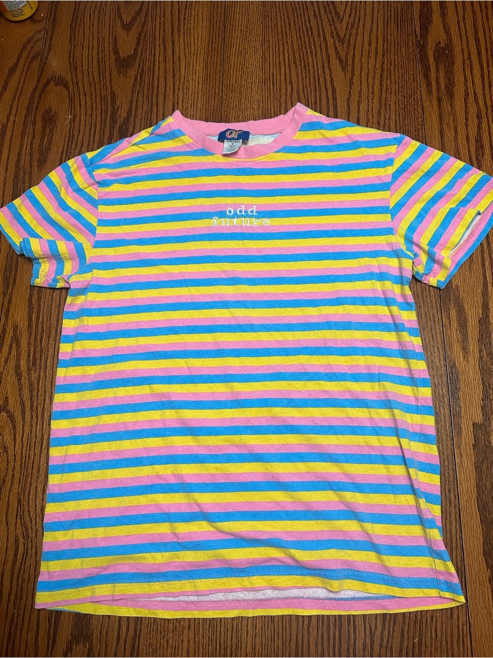 Odd Future Pastel Stripe Tee - Pink, Yellow, Blue